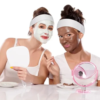 Descartável Spa Facial Headbands, Headband Elástica, Envoltório, Fita Mágica Ajustável, Estiramento, Não-Tecido, Faixa de Cabelo, Maquiagem, Ferramentas De Viagem