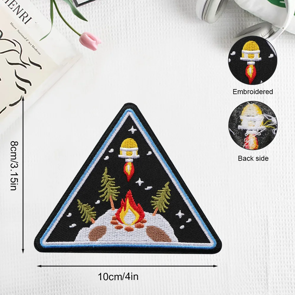 1Pc Outer Wilds Inspired Sew-on Embroidered Patch for Backpack, Jacket, Hat, Witchy DIY Gift