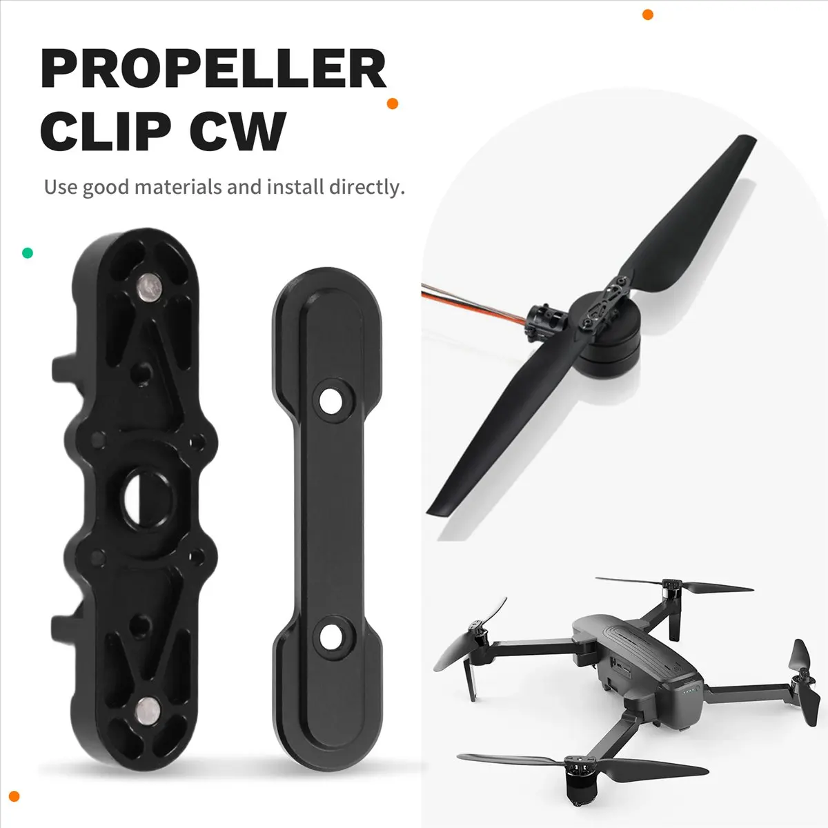 HowAA87 X8plus Propeller Clip CW 3011 for Fiber Folding Propellers Motor Drone Replacement Parts