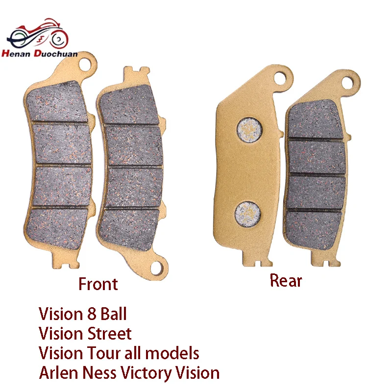 Pastilla de freno delantera y trasera para motocicleta, para VICTORY Vision 8 Ball Street Tour, todos los modelos Arlen Ness Victory Vision 2015 2014 2013 2012