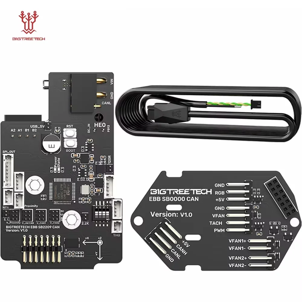 Płytka BIGTREETECH EBB SB2209 CAN/USB do Klipper Voron StealthBurner KNOMI Octopus Pro Raspberry Pi Canbus HeadTool PT1000