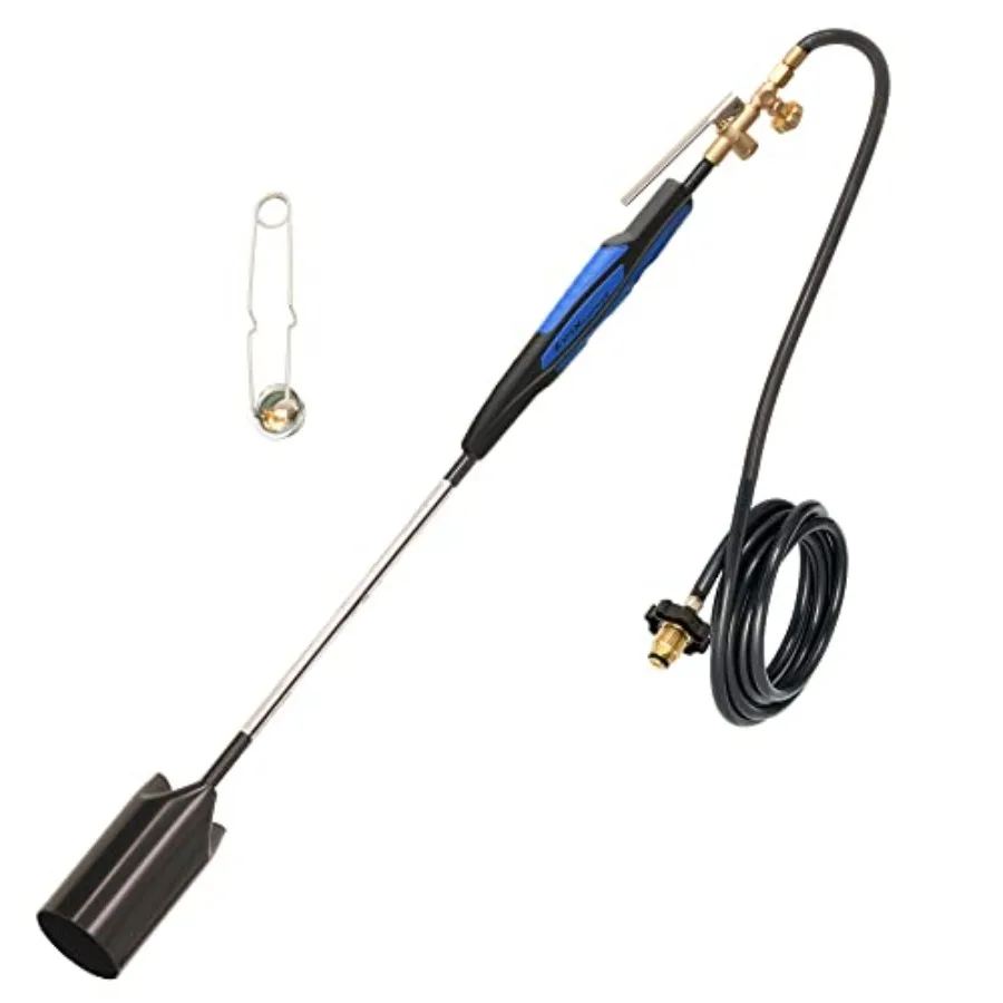 

Propane Torch Kit Heavy Duty Weed Burner 500000 BTU with 10-FT Hose 39 inches Long for Weed Burning Melting Ice and Snow and Ro