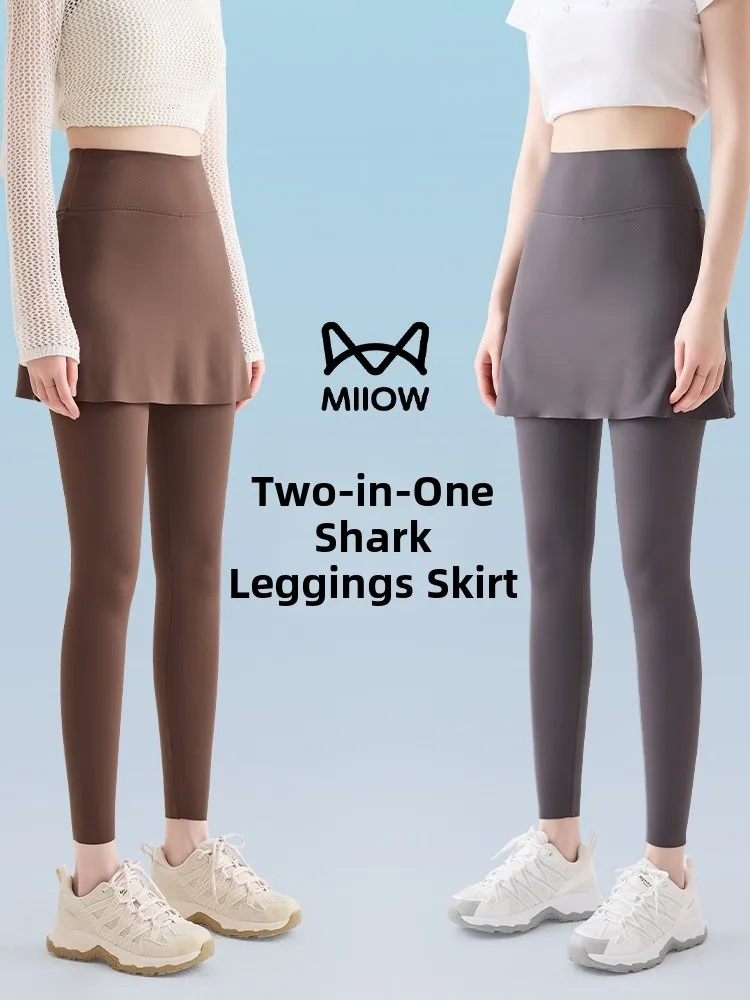 Pantaloni da yoga a vita alta Pantaloni gonna da donna Tuta a due pezzi Capispalla per esercizi fitn Controllo della pancia Bot per il sollevamento del sedere