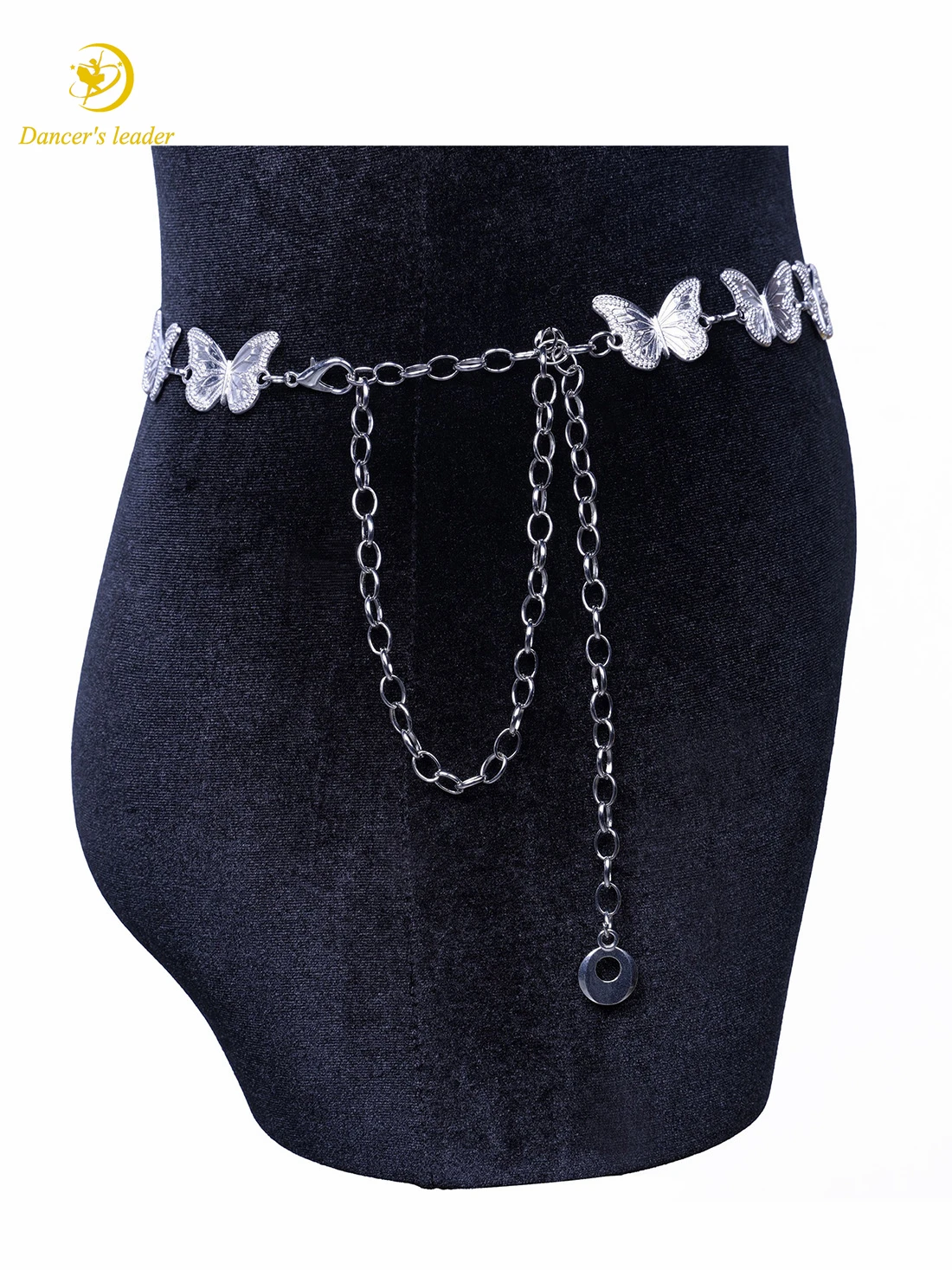 Danza latina Danza del ventre Accessori dimagranti Danza con catena in vita Catena in vita con farfalla ciliegia