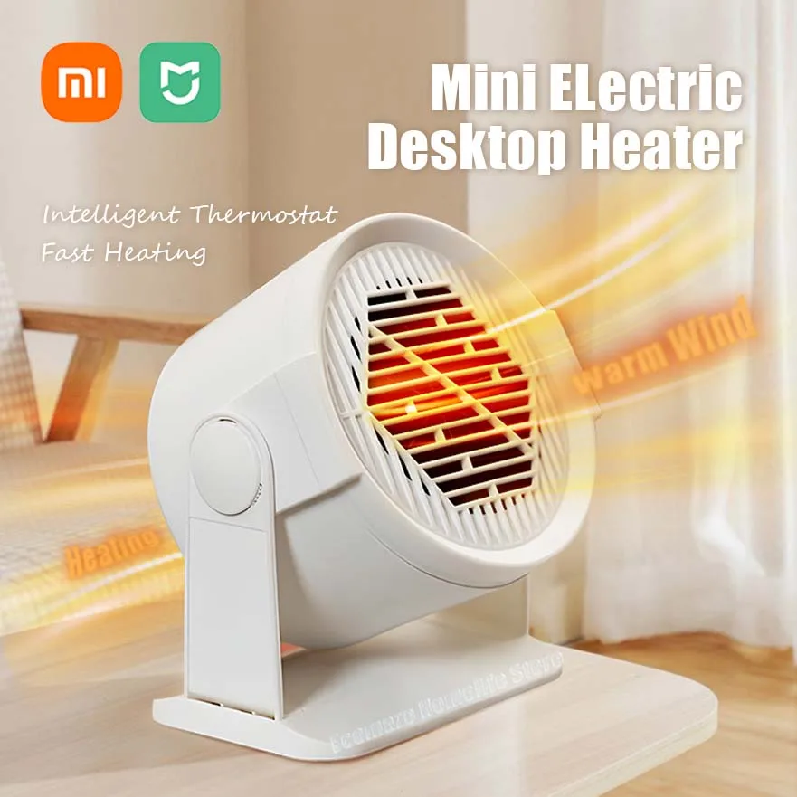 Xiaomi Intelligent Thermostat Heater Quick Heat Shaking Head Mute Household Desktop Mini Heating Machines Overheating Protection