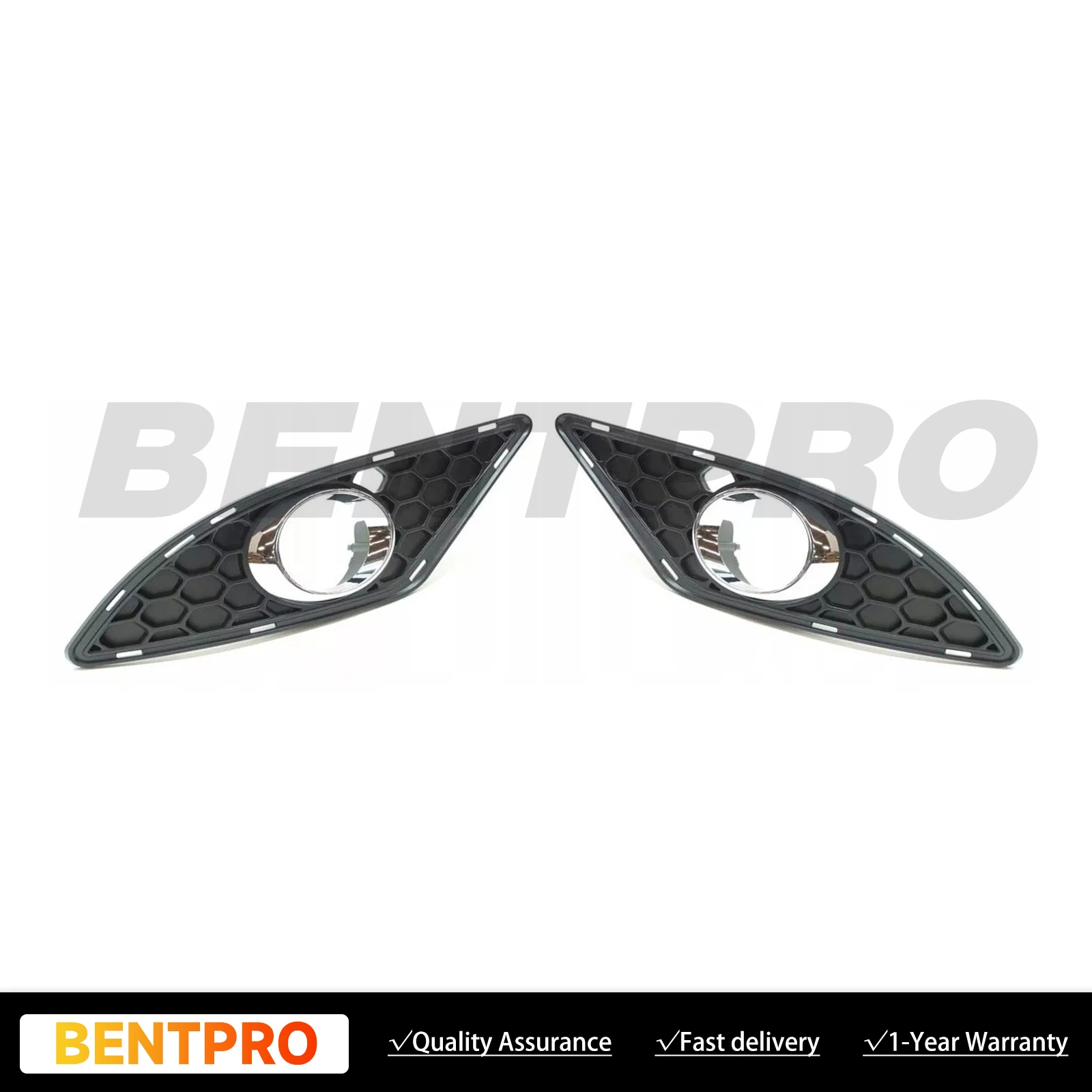 1 Pair Left and right side Fog Light Trim Grille For Mercedes W221 2007-2013 2218850253 2218850153