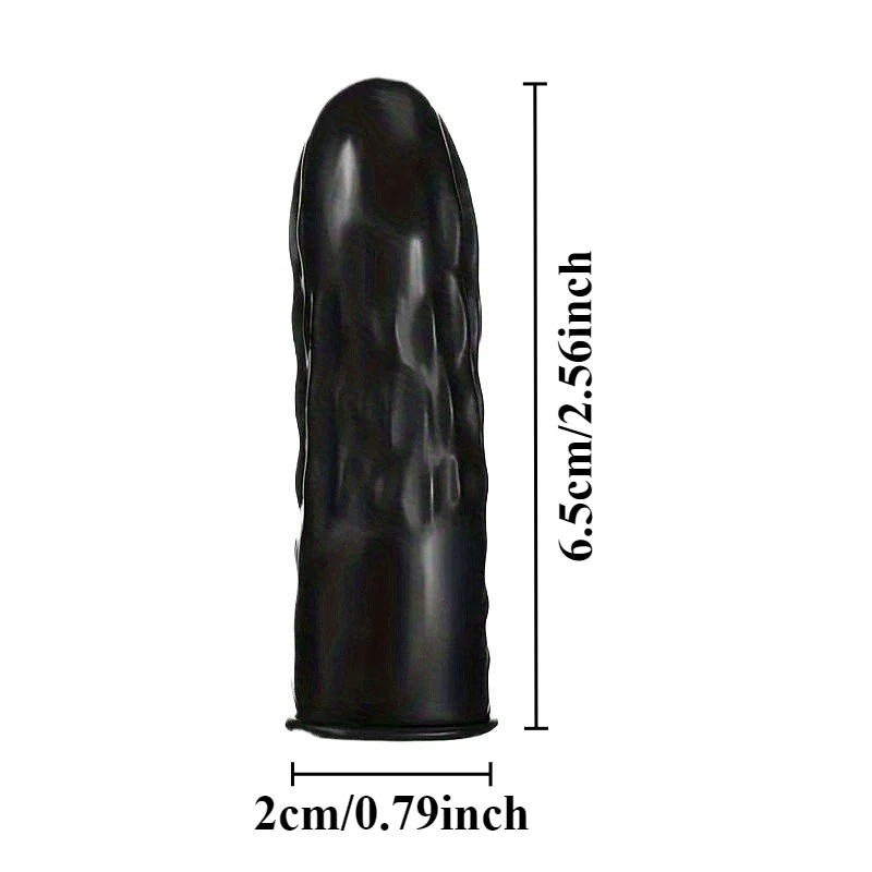 100/200/300PCS Disposable Black Finger Cots Daily Cleaning Finger Cots Home Hygiene DIY Painting Beauty Nail Art Anti Slip Tools