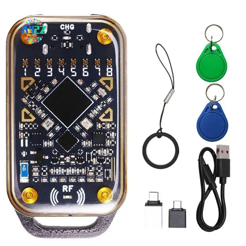 

A42Z-Chameleon Ultra Smart Card Emulator RFID Smart Chip Reader 125Khz 13.56Mhz Card Decode NFC Duplicator+2Xcuid Keychain