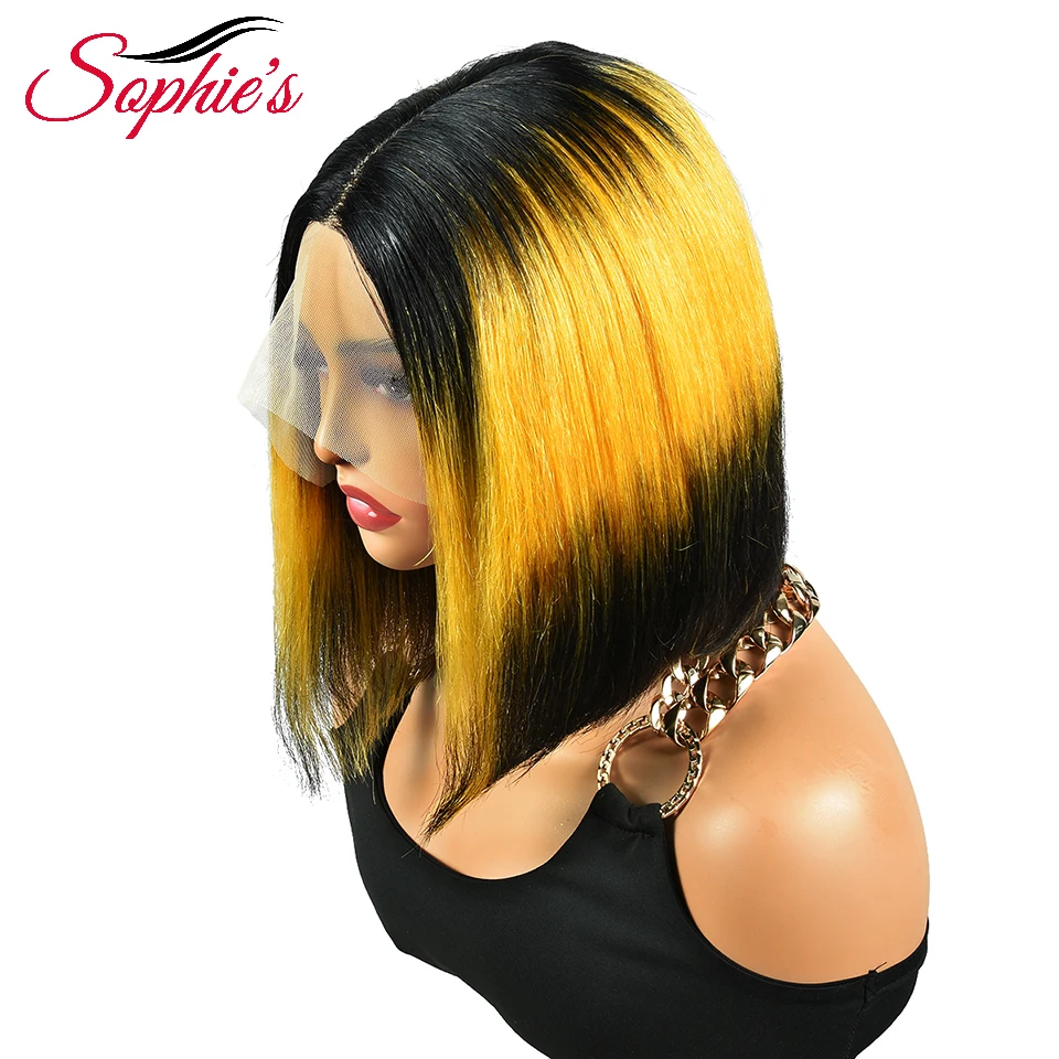 Sophies-peruca peruca dianteira de renda remy brasileiro, cabelo natural, cor mista, 180% densidade, 8-12 polegadas, para mulheres