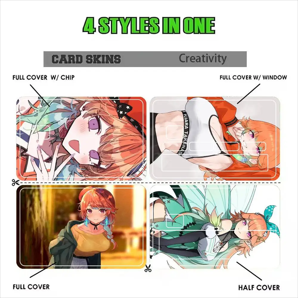 Takanashi Kiara  Sticker Film Tape Skin for Credit Card Debit Card Waterproof Stickers
