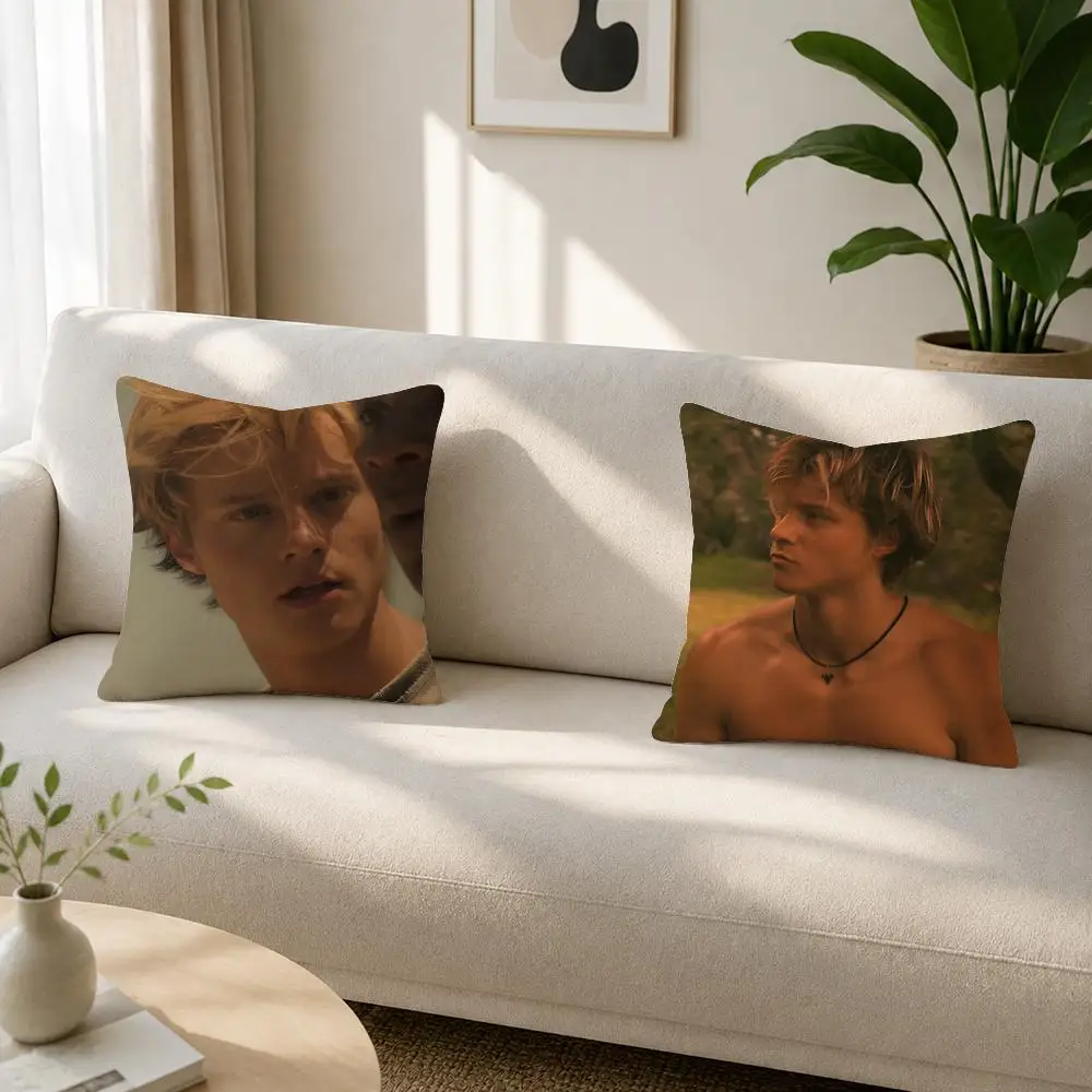 Actor Rudy Pankow JJ Maybank Cushion Cover Soft Plush Cushion Covers Fluffy Throw Pillow Cases for Sofa Bedroom Home Decor