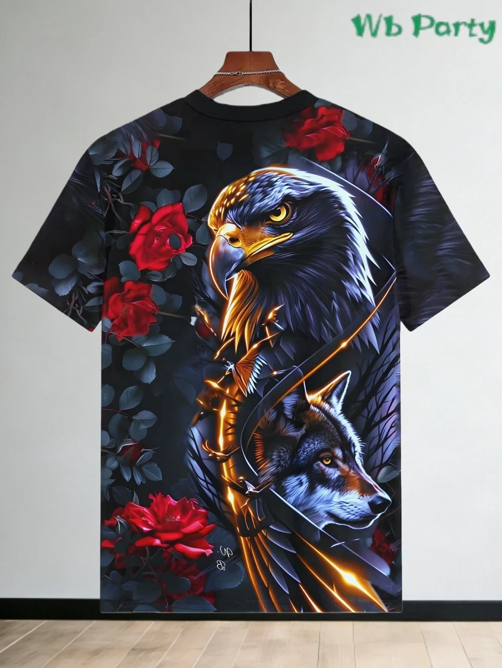 

Summer Cool Animals Men's Printed T-Shirt Round Neck Casual Men's Short Sleeve Quick Dry Street Fashion Element Men's T-Shirt