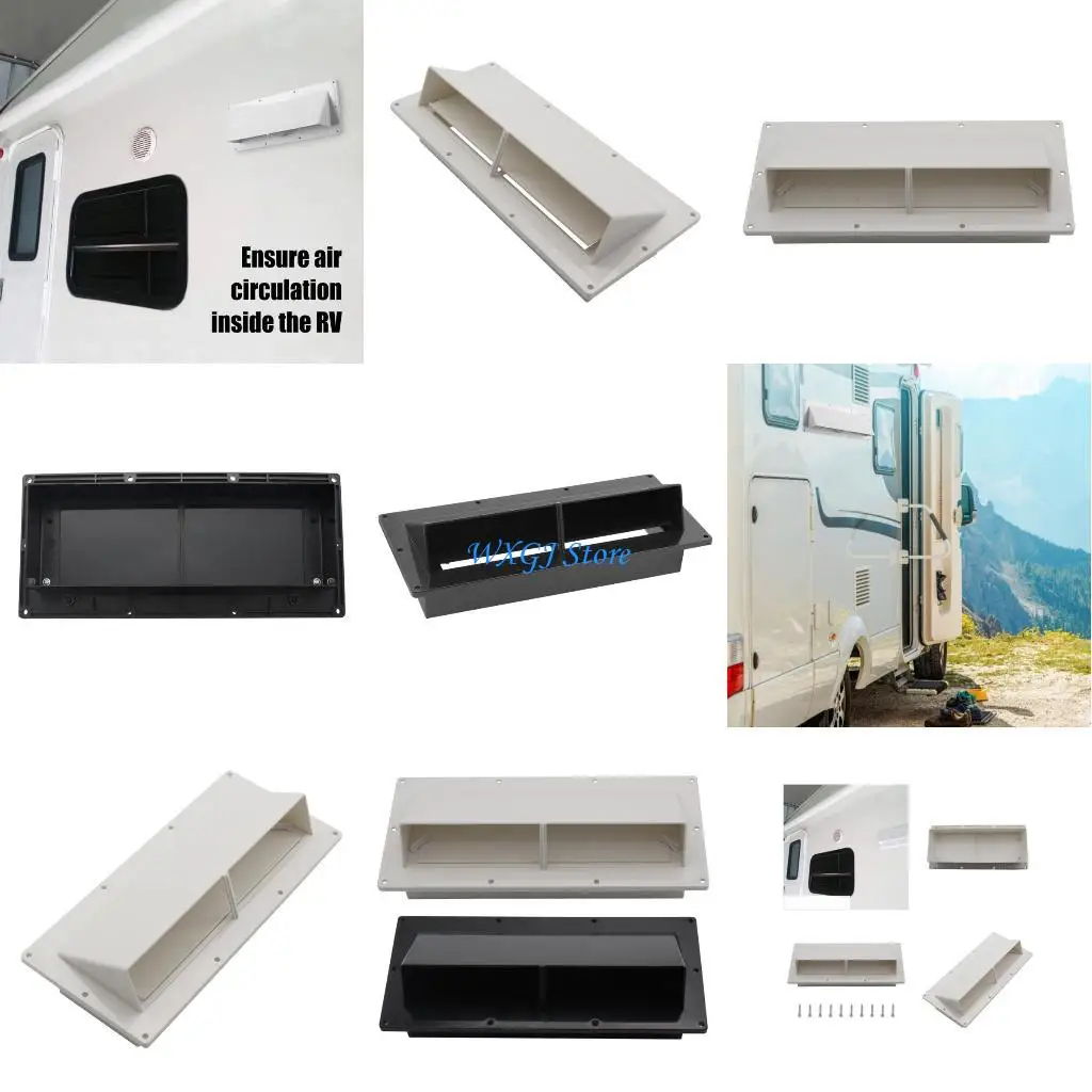 

37JE Low Noise Marine Ventilation Sidewall Hood Vent Exhaust Cover Yacht