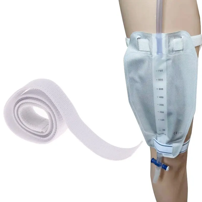 Katheterfixierer, elastische Entwässerungsgurte, Urinbeutel-Leggings, Klettverschlussgurte, bequem, außen, langlebig