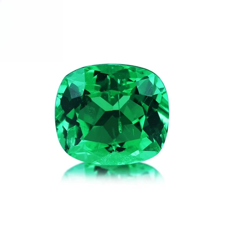 

Wholesale Cushion Emerald Gemstone 1-5 Carat Real Emerald Gemstone Lab Grown Emerald