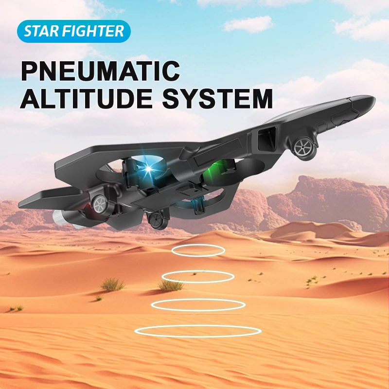 フォーム RC 飛行機、子供や初心者に適した、リモコン飛行機戦闘機、ライト付き、自動ホバー、360 °   反転