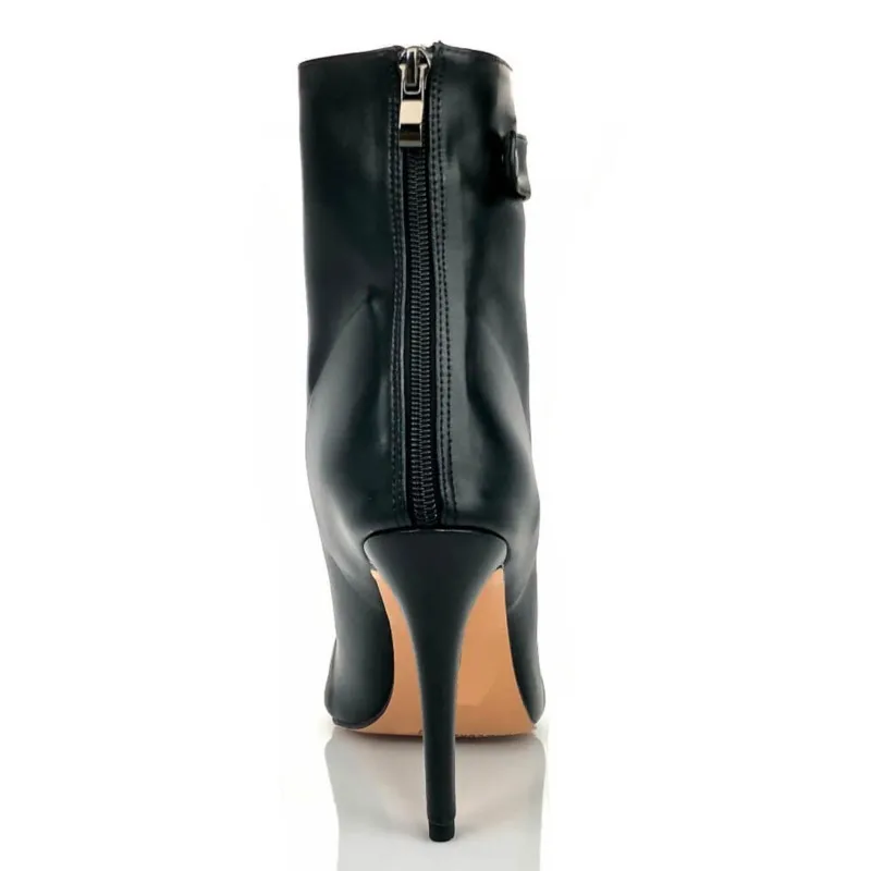 أحذية الحفلات المثيرة Hoge Hakken Stiletto Vrouwen قاعة الرقص اللاتينية الكعوب Schoenen Zwart اللمحة تو Schoenen Maat 46