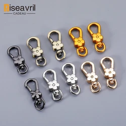 Handle Flower Lobster Spring O Ring Rotatable Leather Handbag Strap Buckle Connect Keyring Dog Chain Snap Clasp Clip Carabiner