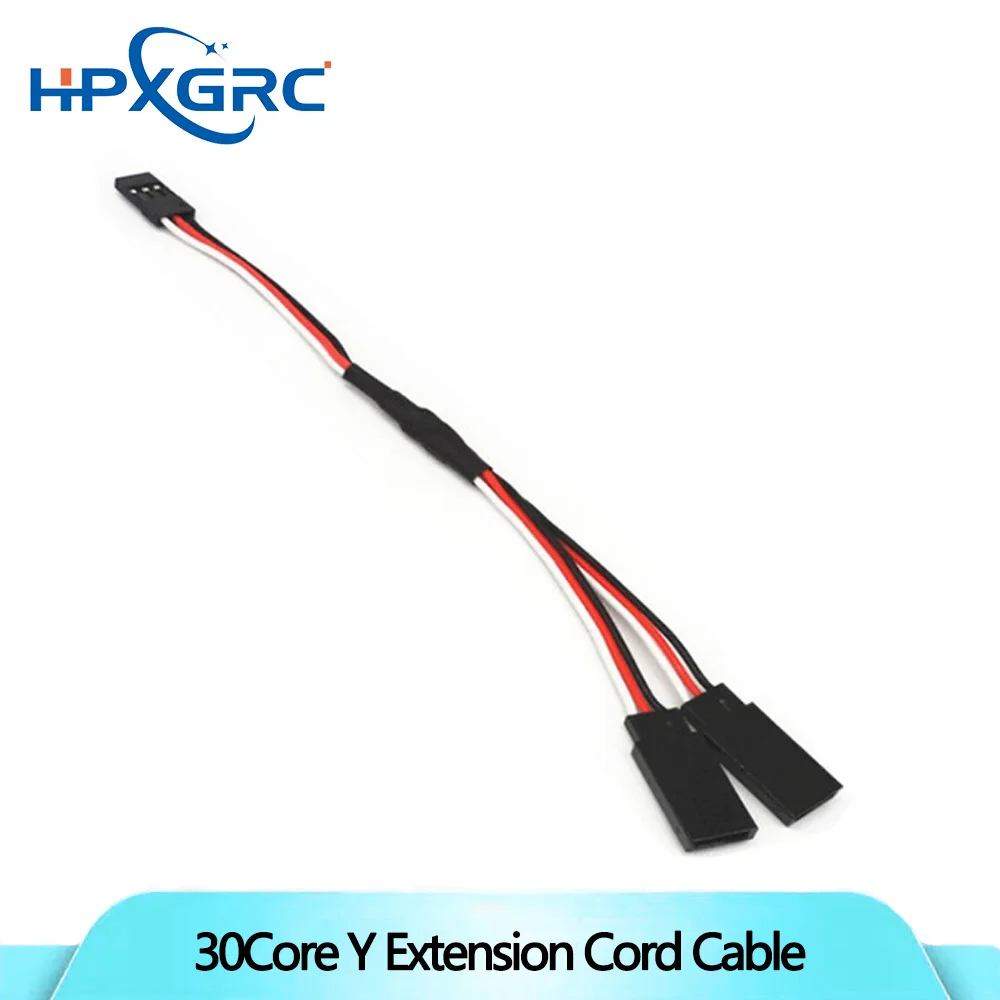 

HPXGRC 150mm 300mm 500mm RC Servo Y Extension Cord Cable Lead Wire For RC Futaba JR Drone Helicopter Servo Connector