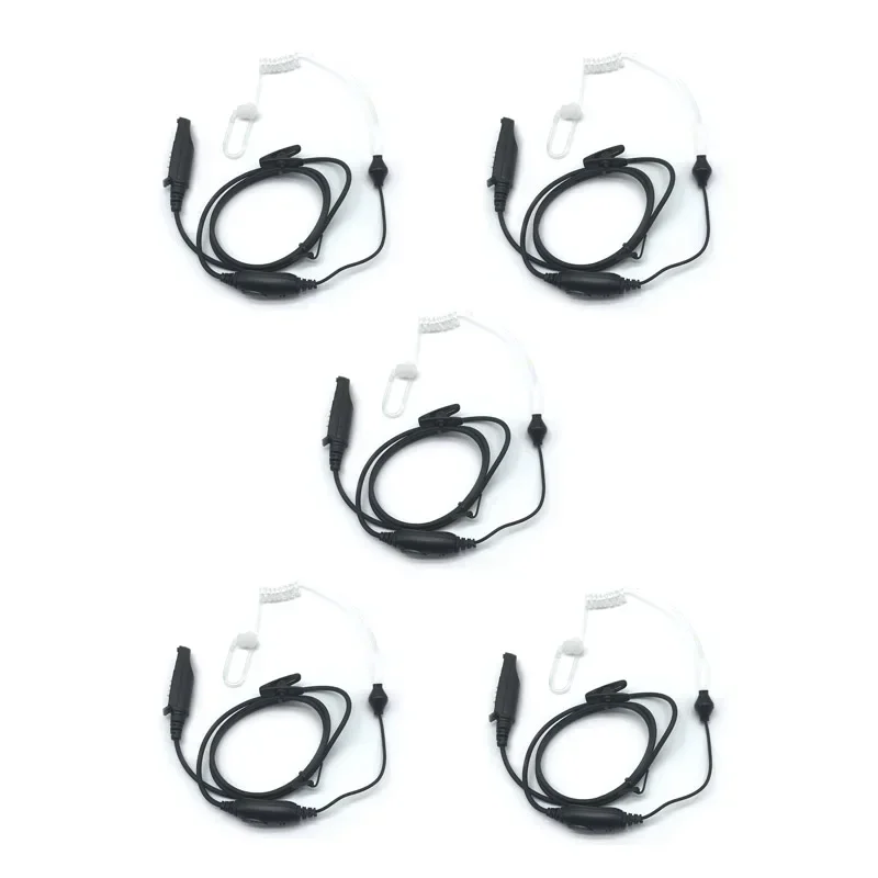 

Lot 5pcs Police Style PTT Mic Air Tube Earphone Headset for Baofeng UV-XR A-58 UVXR UV-9R Plus UV9RPLUS GT-3WP UV-5S Radio