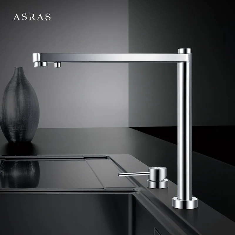 

Asras-3060 SUS304 kitchen faucet telescopic tap hot and cold mixer drinking water outlet single handled