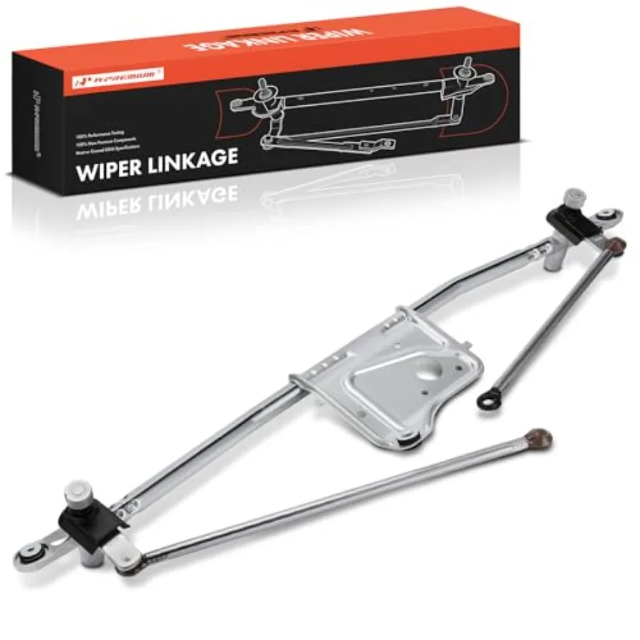 Front Windshield Wiper Linkage for Ford F-250/F-350/F-450/F-550 Super Duty 2011-2016,Steel, Black, Heavy-Duty Corrosion-Resista