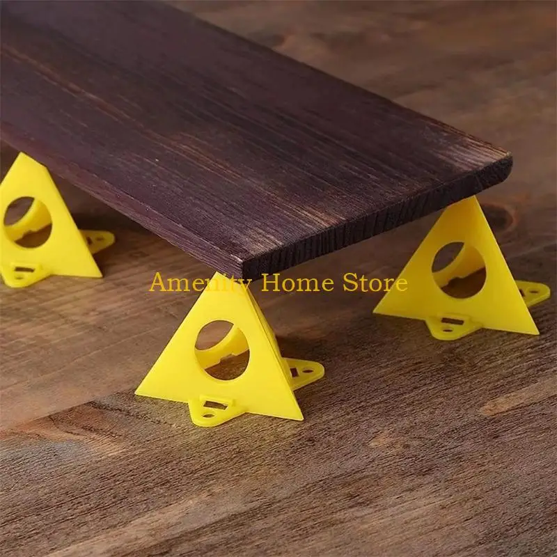 F26C 10Pcs Woodworking Paint Pyramid Stand Mini Triangle Bracket Support Painting