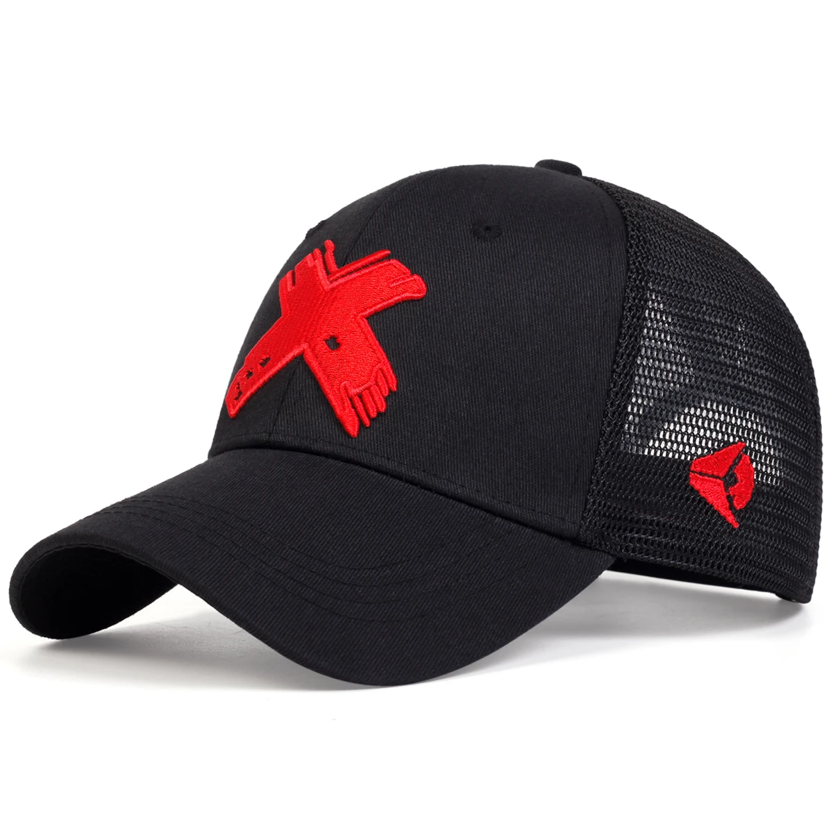 Gorras de Verano Transpirables Unisex para Hombre, Gorra de Béisbol de Malla para Deportes al Aire Libre, Gorra Snapback con Letra X para Mujer, Gorras Trucker de Hip Hop