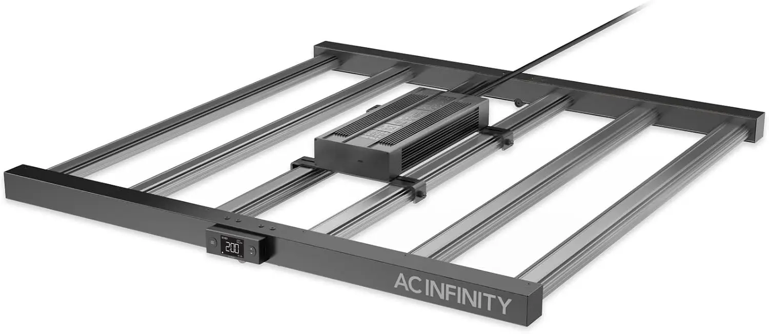 AC Infinity IONFRAME EVO6, Samsung LM301H EVO Bar LED Luz de cultivo 4x4, 1680 diodos, con controlador de horario, 500W