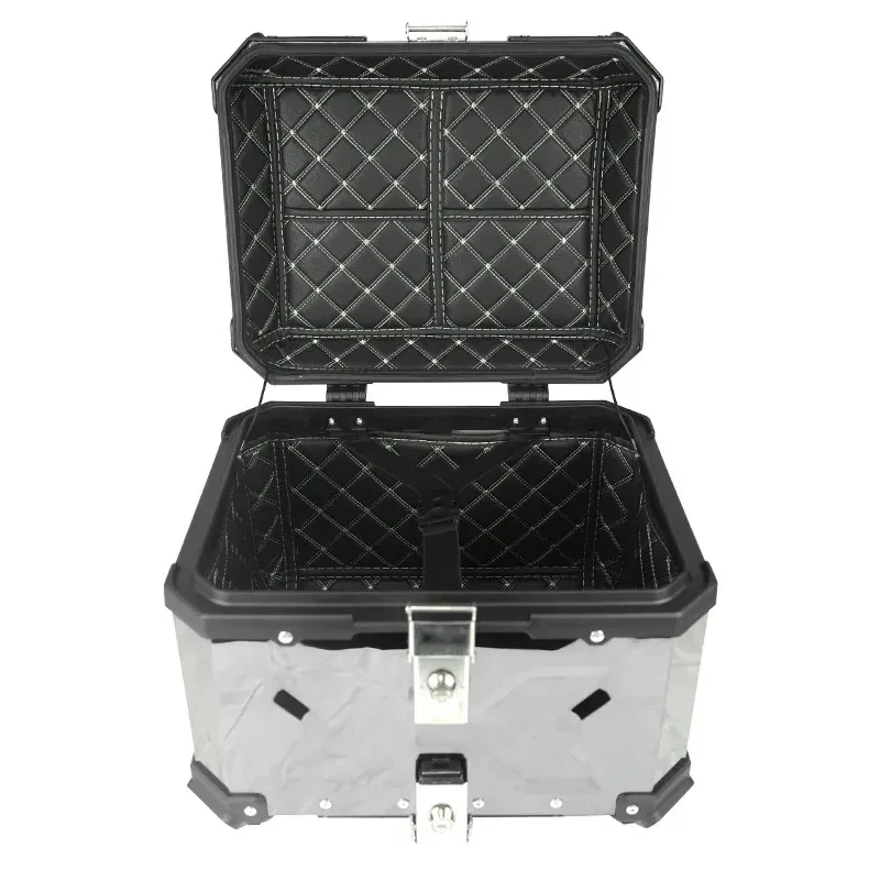 

45-литровый яркий глянцевый кофр из алюминиевого сплава для мотоцикла большой вместимости