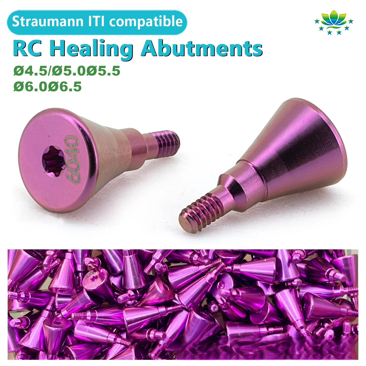 Stumann Healing Abutment, Grade 5 Titanium Dental Implant Healing Cap, Medical Dental Consumables, OEM ODM, Factory Direct Made