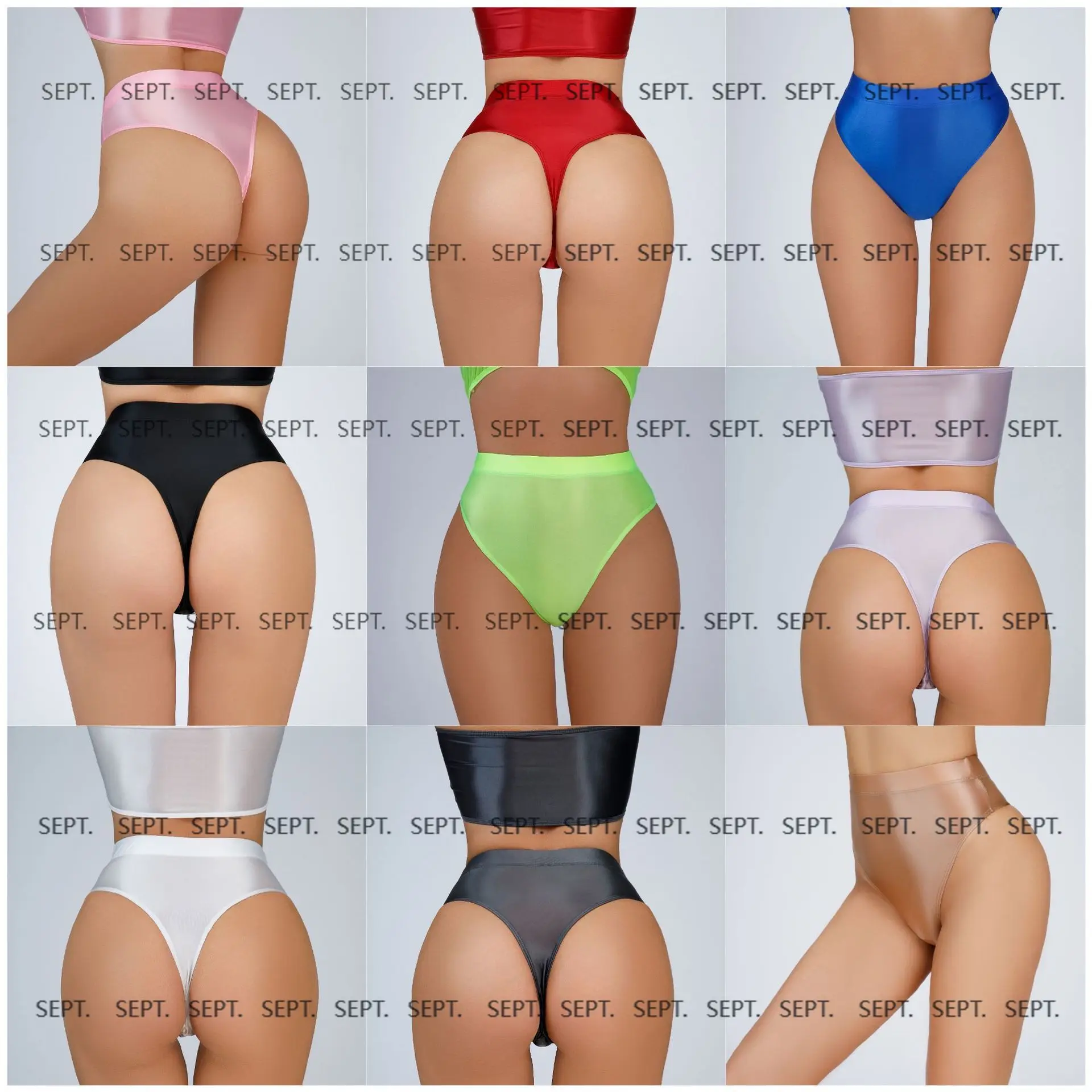 

2025 new waist smooth thong European and American T pants thin transparent sexy female interest AliExpress 9022