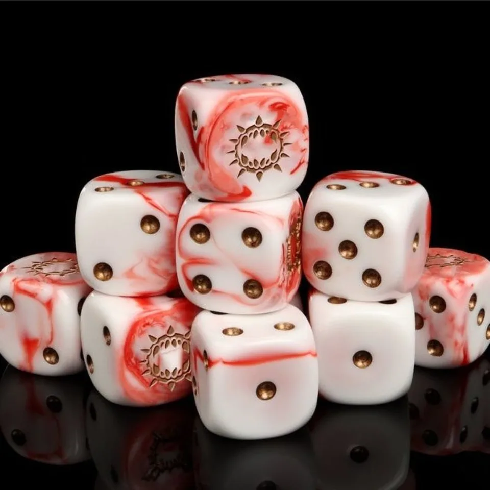 その他 Warhammer Dice Shaker & l Dice Warhammer 40K World Eaters Dice 10/20Pcs 16mm D6 Resin Dice