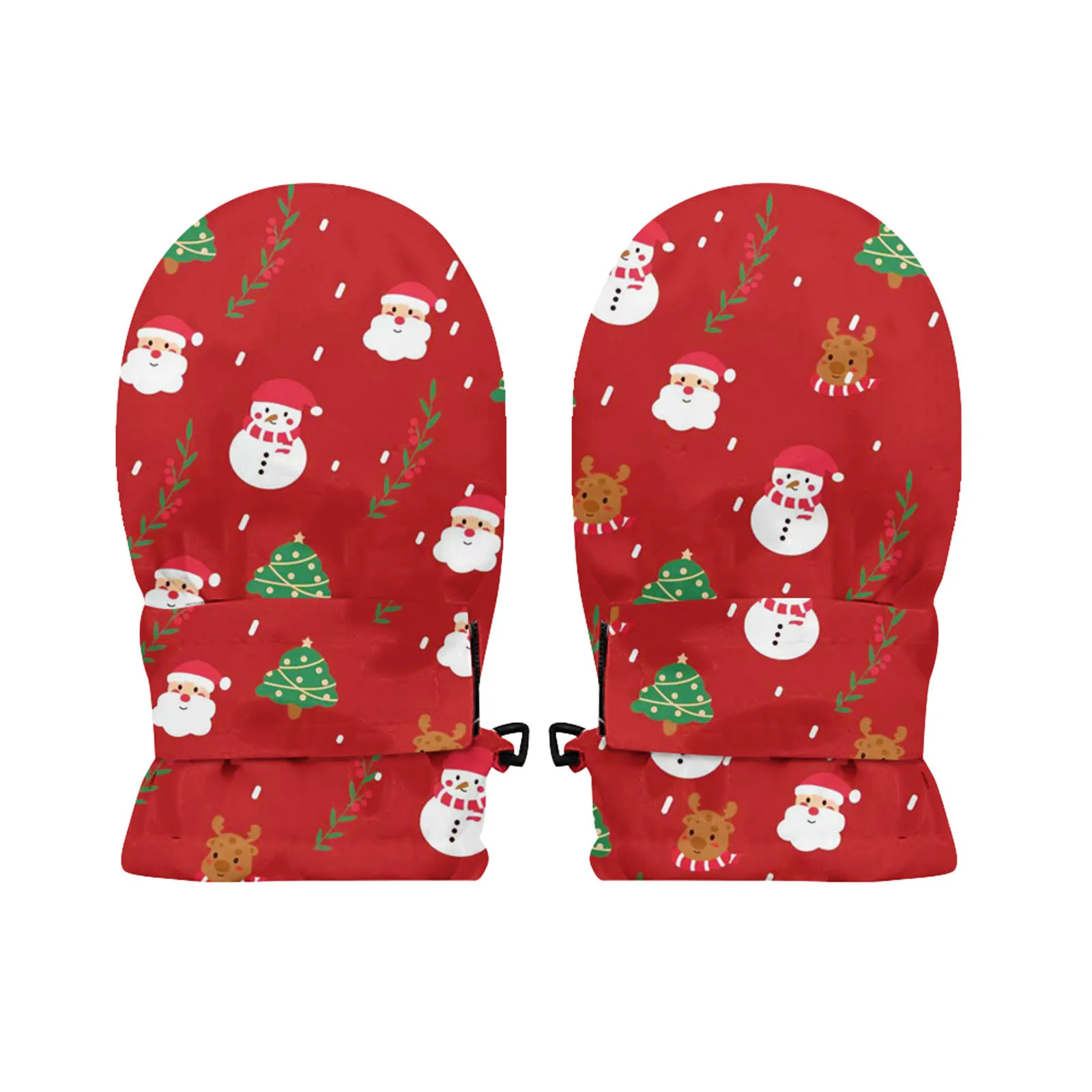 

Детские термостойкие зимние перчатки для мальчиков, рождественские зимние перчатки для маленьких мальчиков и девочек, мягкие теплые перчатки на шерстяной подкладке, детские кожаные перчатки с полным пальцем