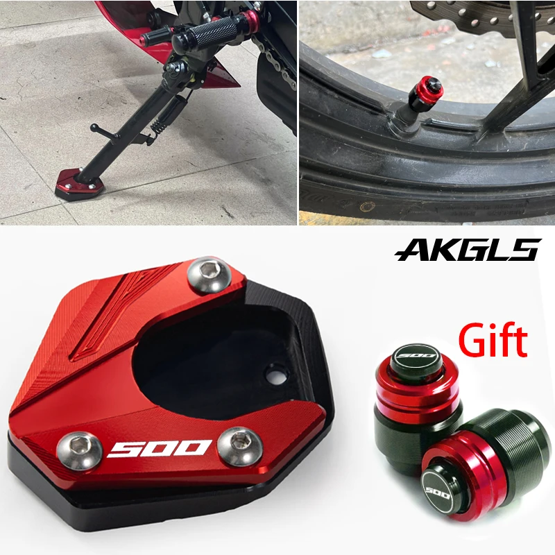 For Honda CB500X CB 500 X CB 5000X Foot Side Bracket Pad Bracket Expander Brace Extension and Tire Valve Cover Accessories
