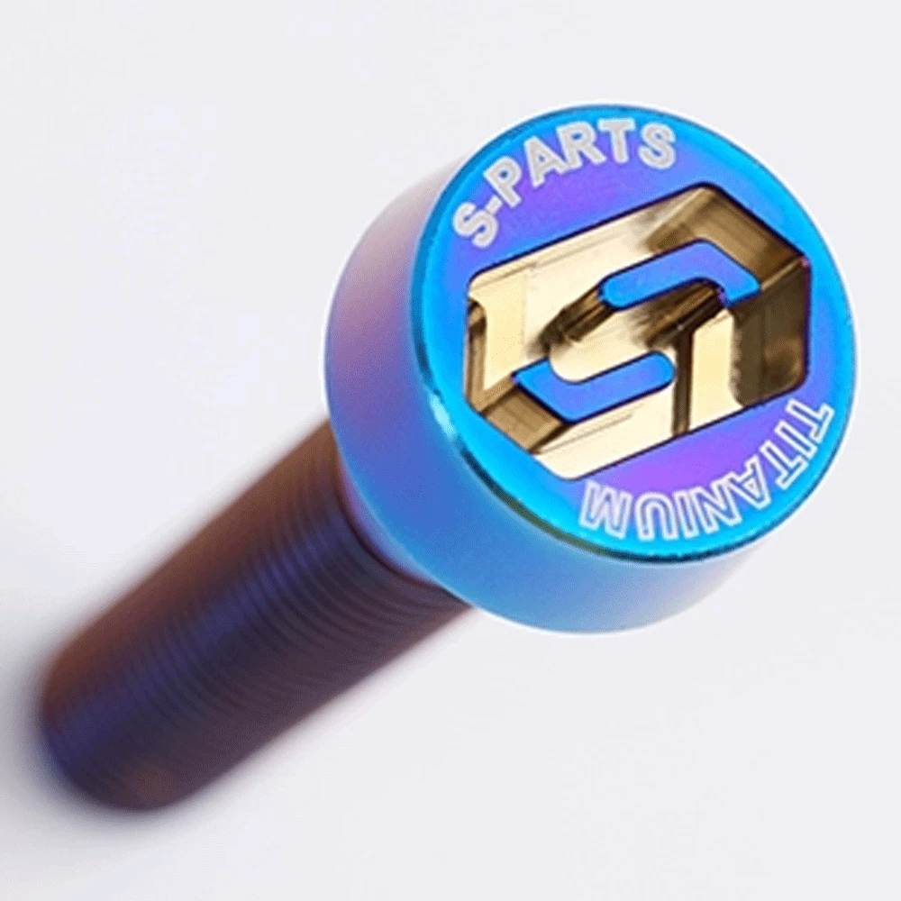 1 pc Varisou Farbe m6 x 20 25 30mm tc4 gr5 Titan legierung Anti-Diebstahl-Kopfs ch rauben für Motorrad DIY – Detail 3