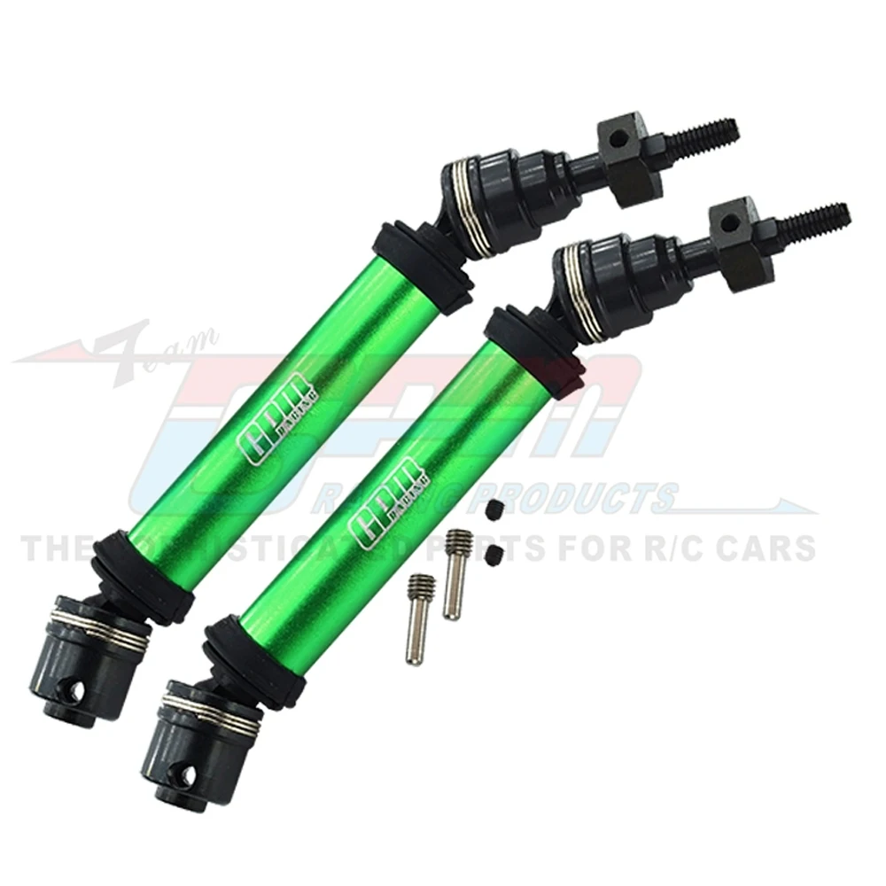 GPM โลหะด้านหน้าชุดเพลาขับด้านหน้า CVD Universal Joint 6851A 6851R 6851X สําหรับ 1/10 Rustler Hoss Stampede Slash 4X4 VXL