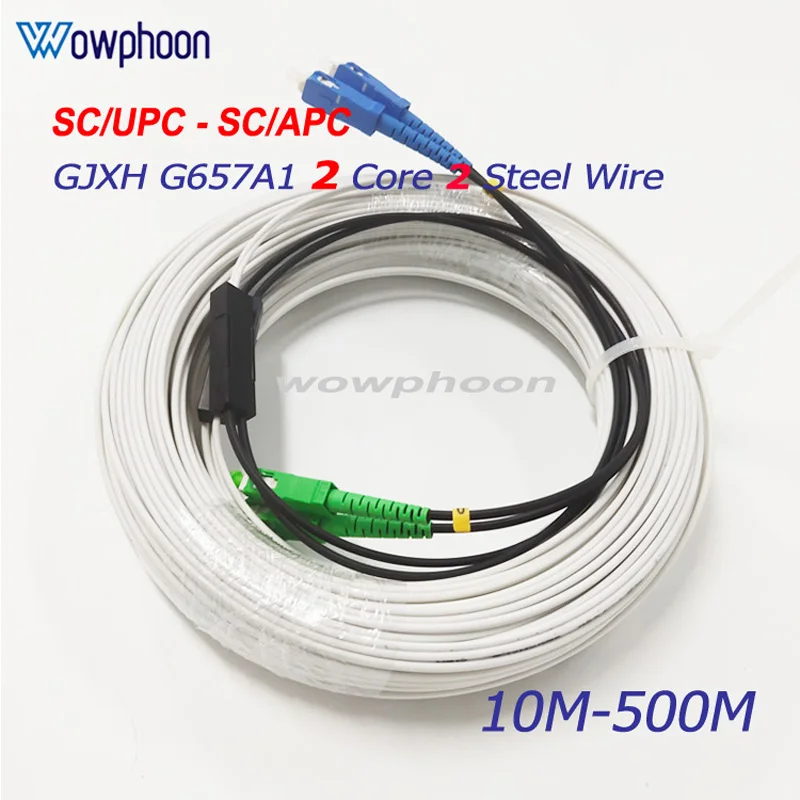 

Outdoor FTTH Drop Patch Cable, 2 Core Singlemode Simplex, G657A Fiber Optic Patch Cable, 2SC, UPC-2SC, APC customized