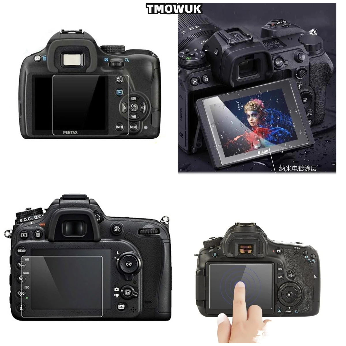 

For PENTAX K30 Tempered Glass Film 9H Hard HD Transparent Camera Display Protector