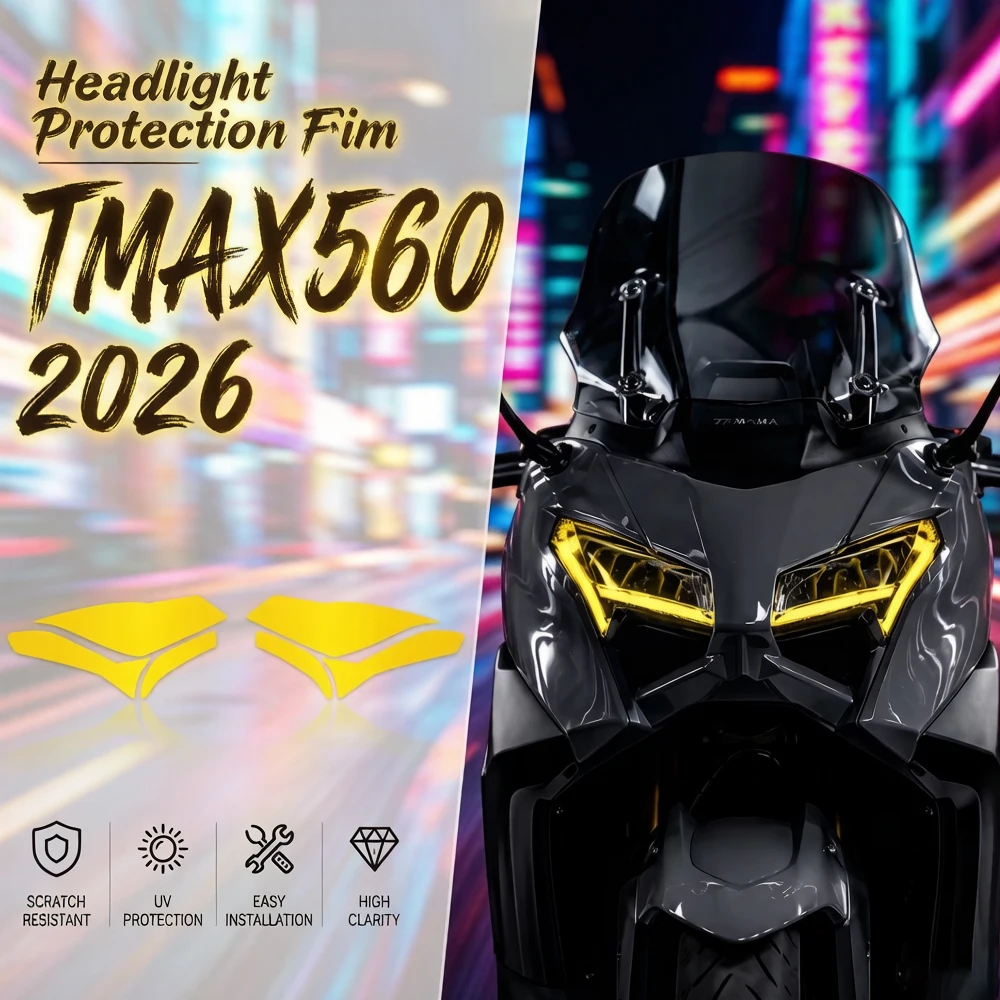 Tamx 560 TMAX 560 Headlight Instrument Film Transparent Protective Film Taillight Film 2025-2026 Motorcycle Kit