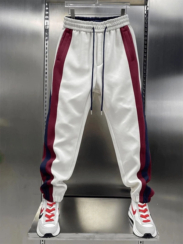 

plus Size American Retro Patchwork Color Blo Harlan Pants Men Women Spring Autumn Loose Slim Fit Trousers Casual Sle