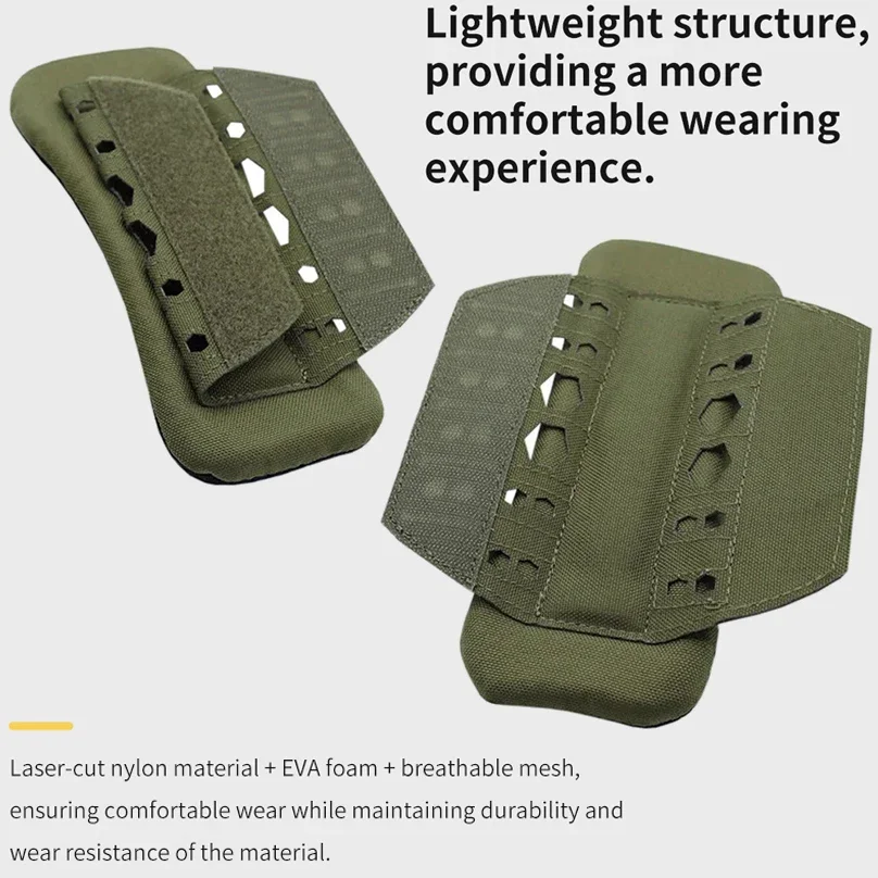 Hunting Vest Accessory Tactical Shoulder Pad Strap Vest Comfort Cushion Laser Cutting Pad Nylon Mesh Protect Pads Molle