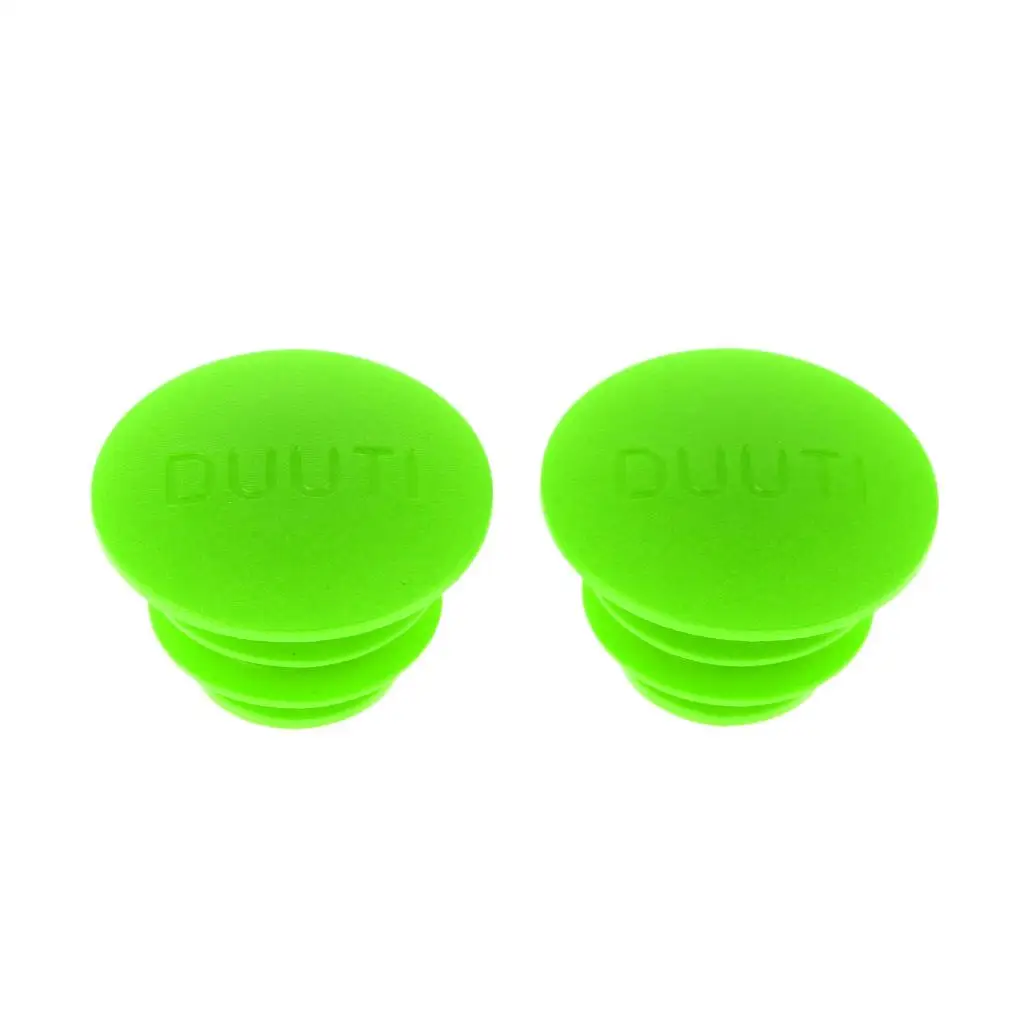 2x 2Pcs Bike Handlebar Grips Plug Luminous Handle Bar Caps End Plug