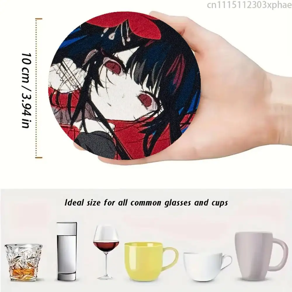 Hiro Nikaido Magical Girl Manosaba Wood Coaster Mug Tea Coffee Cup Pad Heat Resistant Placemats Tableware Decoration
