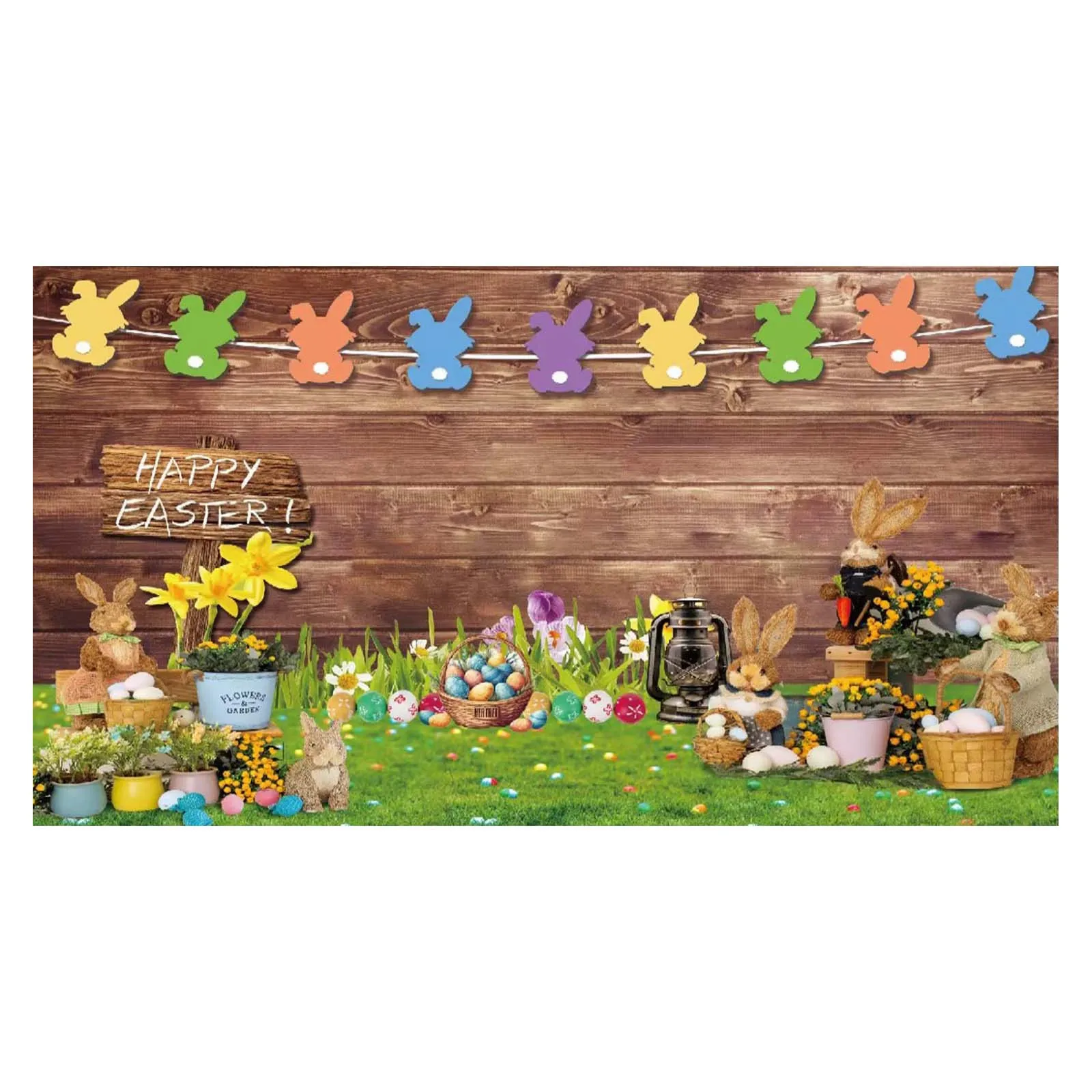 

Easter Garage Door Decoration Easter Garage Door Banner Mural Cover 6 X 13 Feet Large Holiday Party F