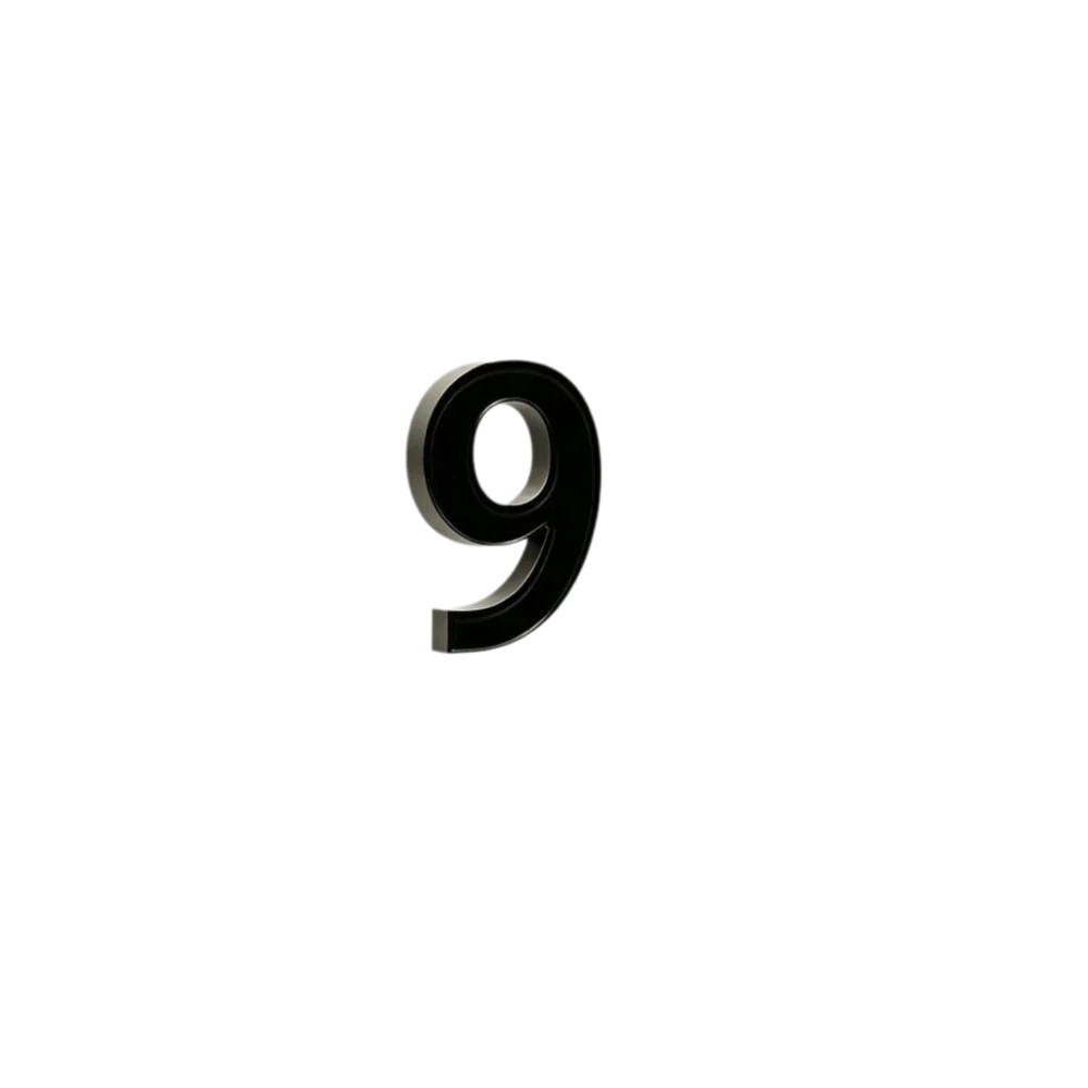 New Acrylic Acrylic Number Plate Personality Creativity House Number Sticker Dowelless Cartoon Doorplate Entrance Doors
