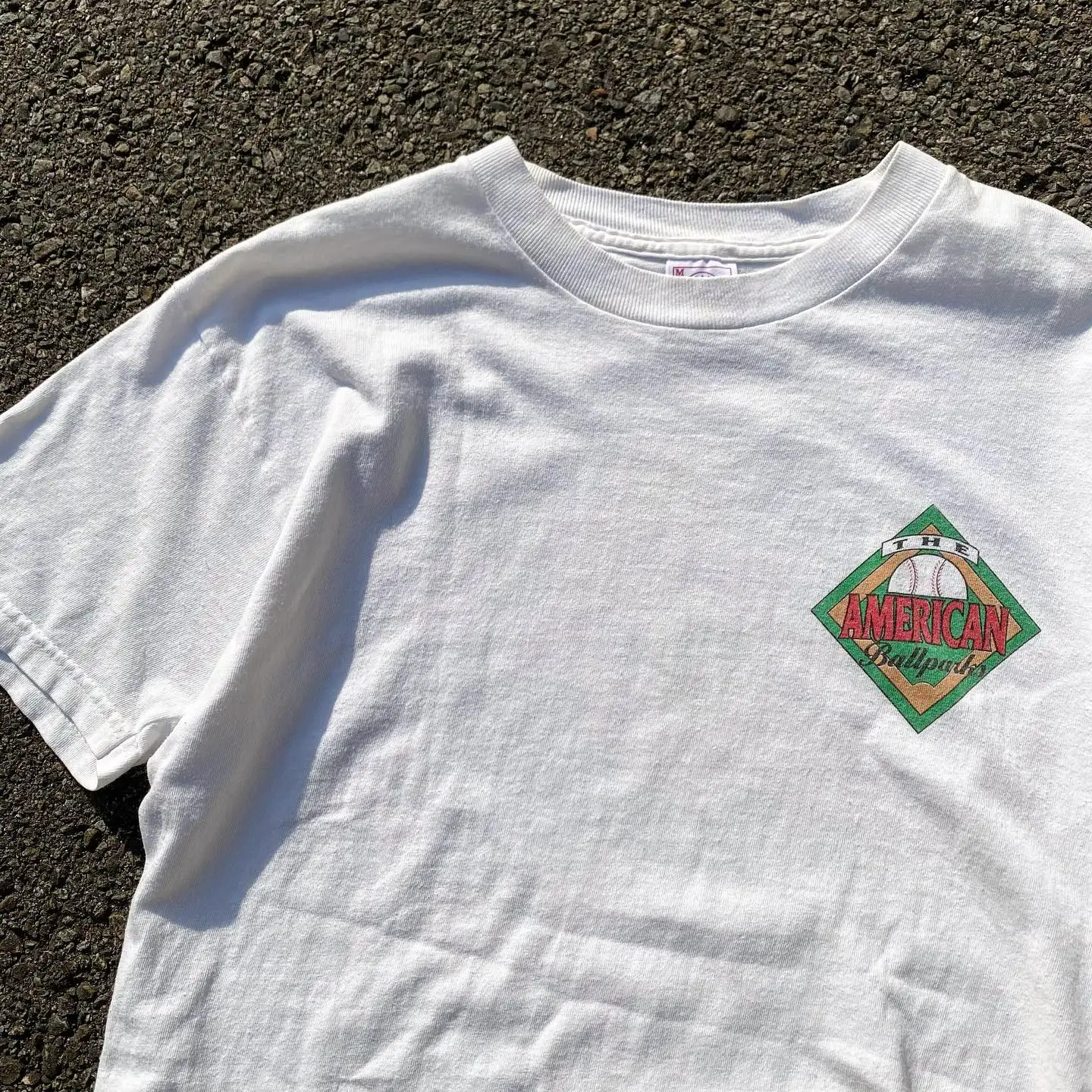 Lazy Style White Baseball Fan Vintage T-Shirt Short Sleeve Cotton Summer Fashion Men's Casual Wear Breathable Comfortable