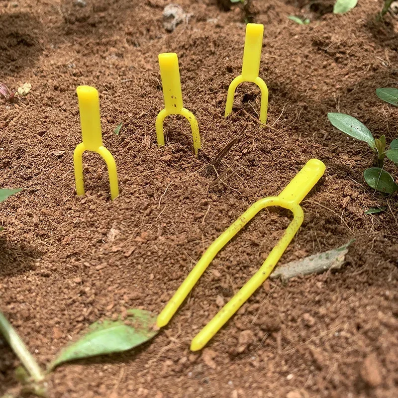 Soporte de vid para plantas para flores, fresas, plántulas, suministros de edificios de jardín de tomate, 50 Uds. Clips de soporte de escalada de plantas de plástico