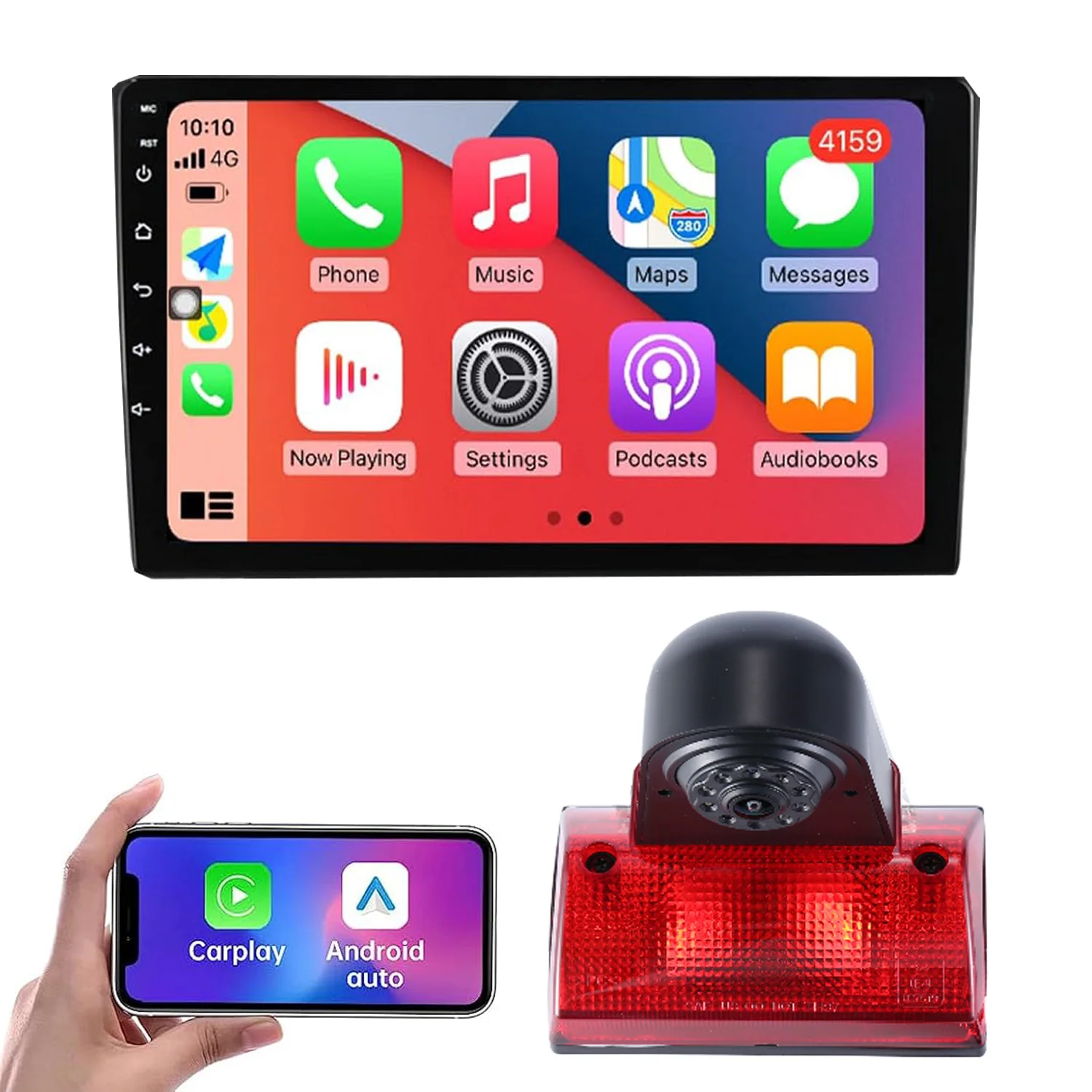 Android car radio Bluetooth Carpaly GPS Navigation+AHD reverse camera for VW LT Mercedes Freightliner Sprinter B901 Dodge Cargo