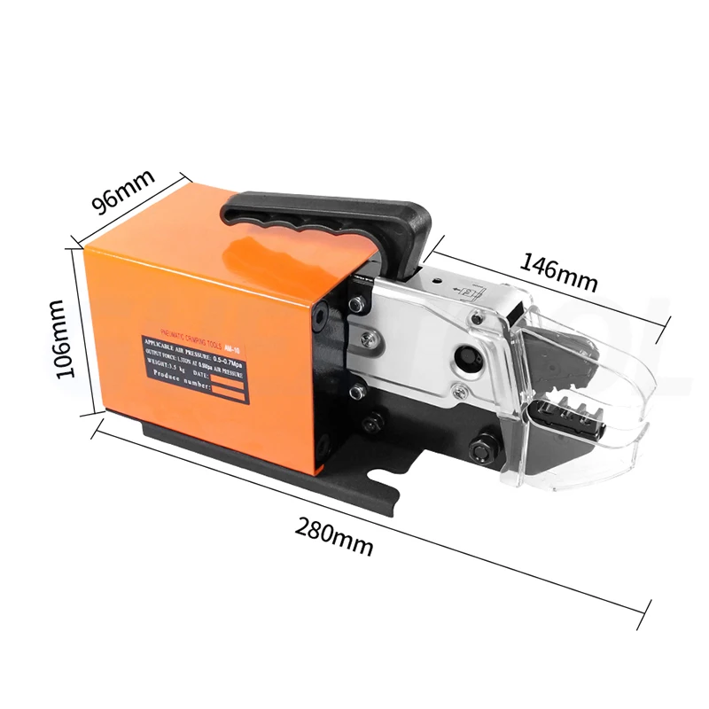 Imagem -05 - Máquina de Crimpagem Terminal Pneumática Am10 Prensagem a Frio Máquina de Crimpagem Automática Alicates de Crimpagem